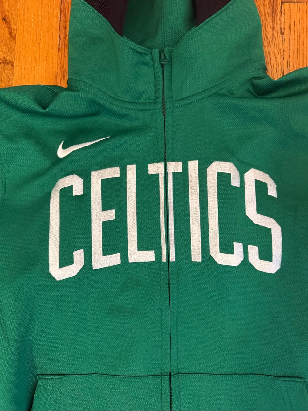 Boston Celtics NBA Nike Green Hoodie Jacket, size S